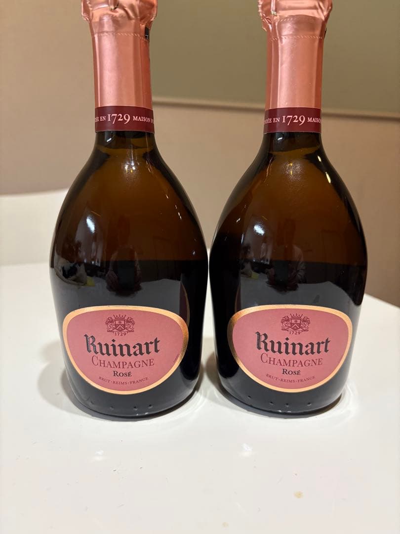 シャンパン　ルイナール　ロゼ　ハーフボトル2本　箱無し