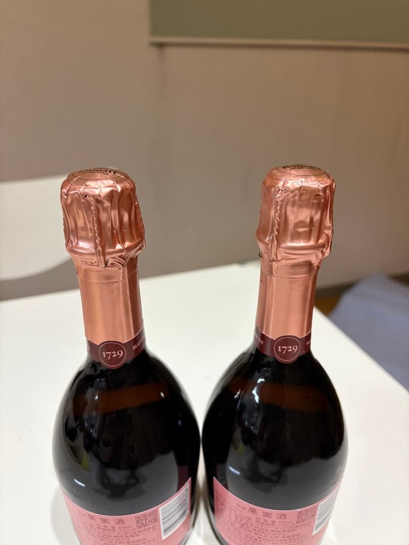 シャンパン　ルイナール　ロゼ　ハーフボトル2本　箱無し