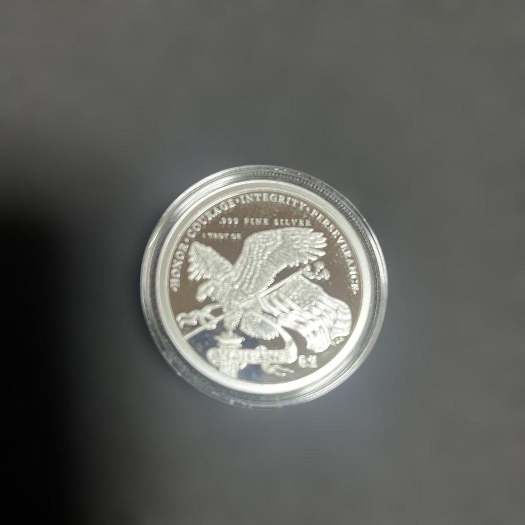 第45代・第47代大統領記念 トランプ 大統領2024年 純銀