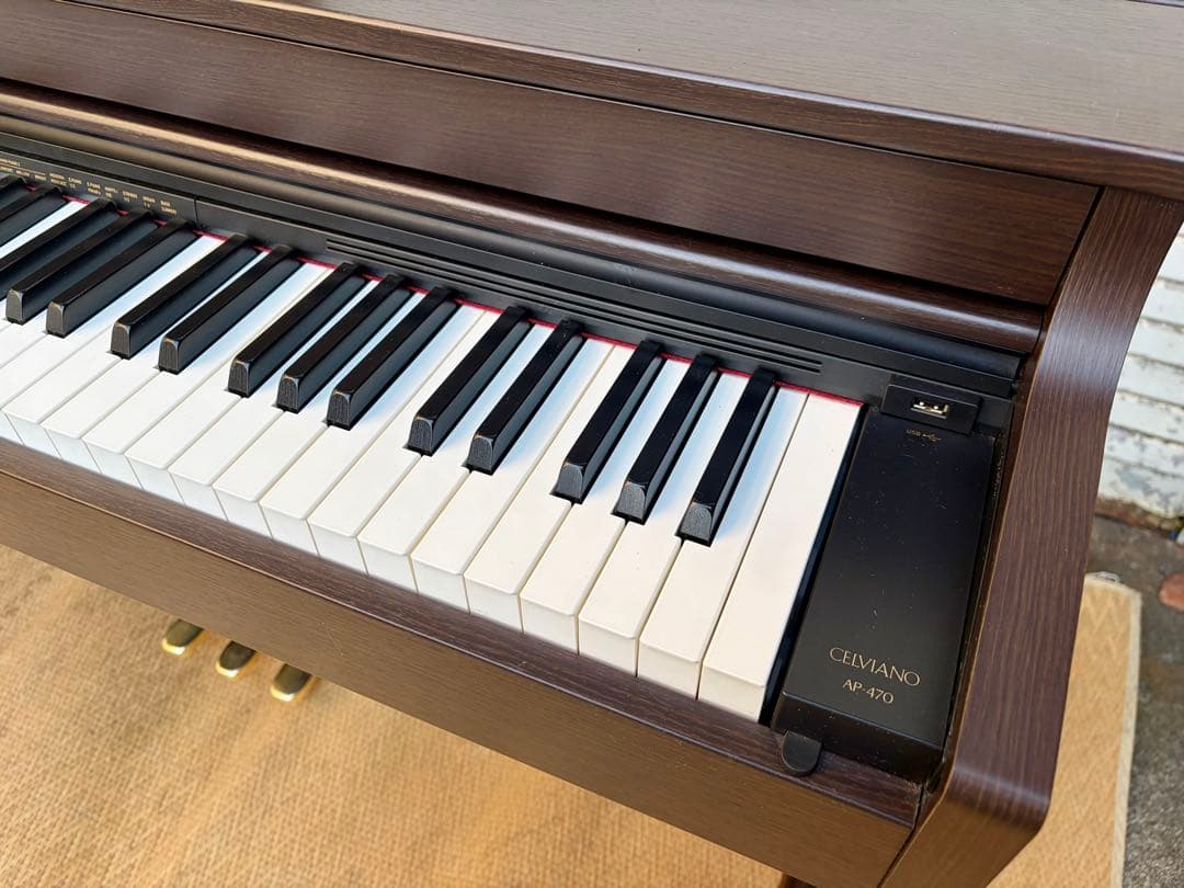 ①【送料無料】CASIO カシオ 電子ピアノ AP-470BN 2020年製