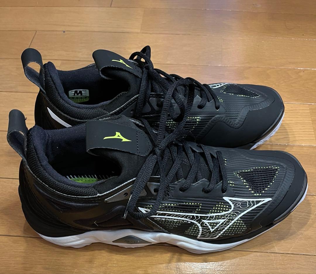 Mizuno バレーボールシューズ ウェーブモーメンタム3 26.5cmブラック