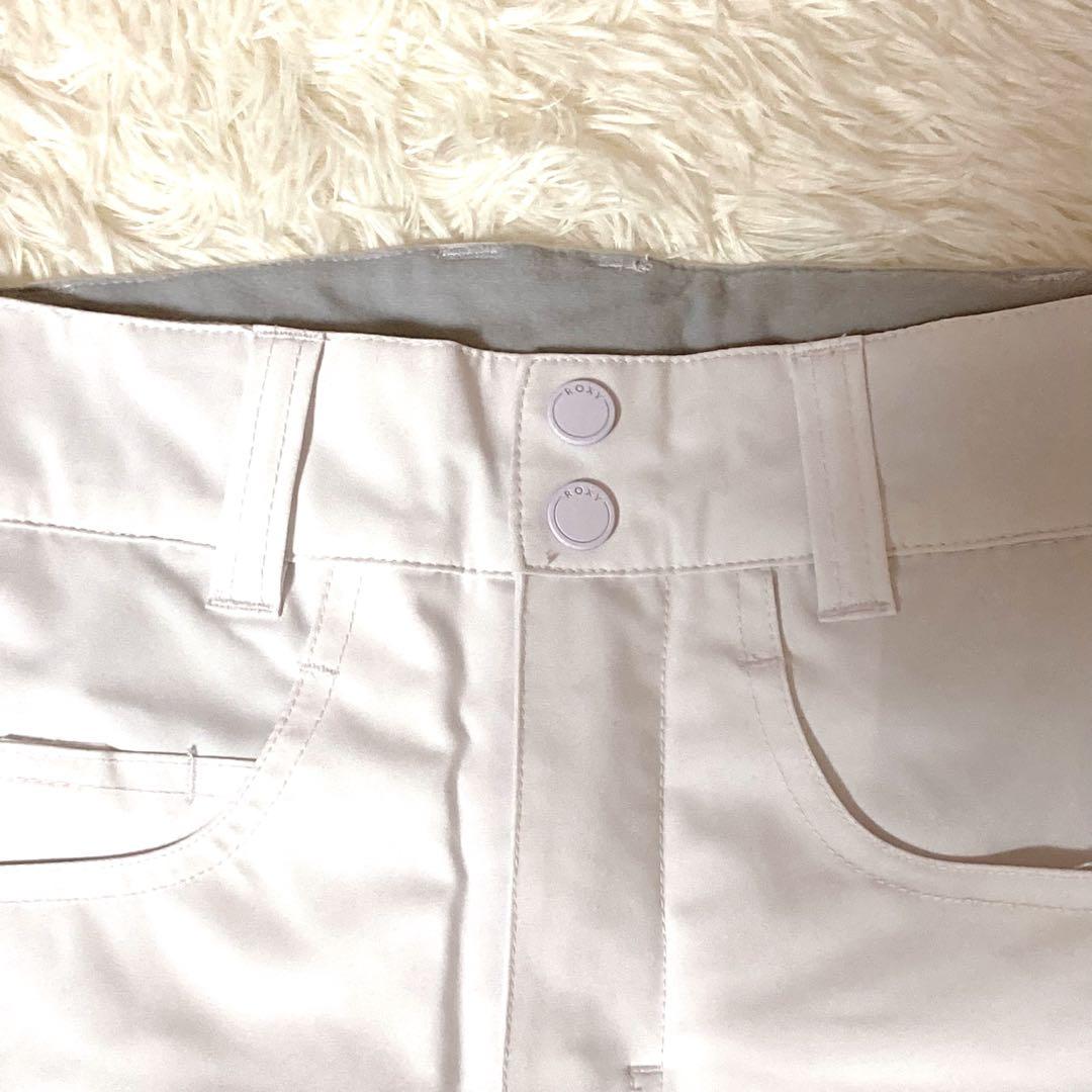 ROXY ホワイト スノーボードウェアパンツ Mサイズ未使用レディース