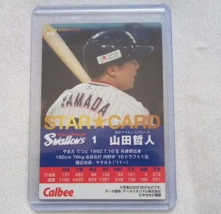 ヤクルトスワローズ　山田哲人直筆サインボール