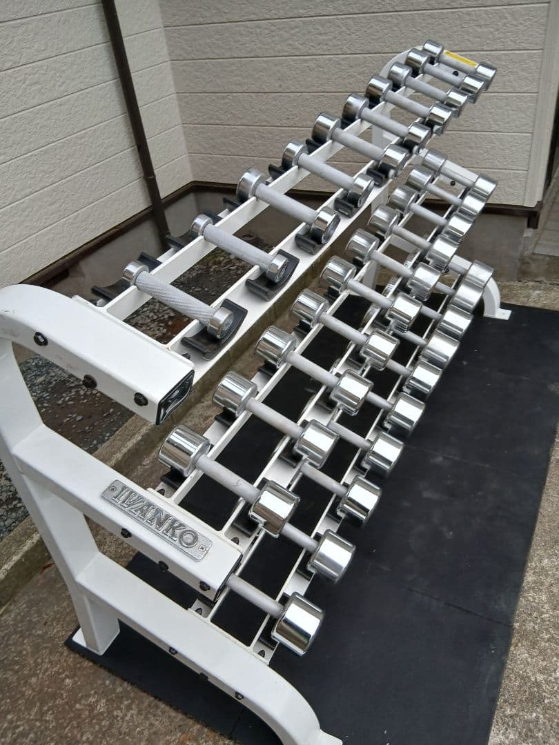 IVANKOイヴァンコ ダンベル1kg-20kg 各2個ずつ + ラック