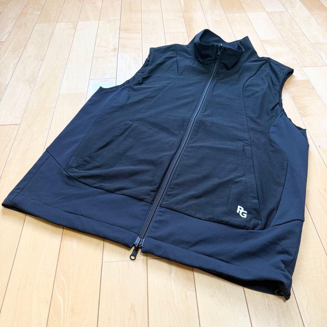 パーリーゲイツ リバーシブル ベスト ネイビー 2way サイズ6