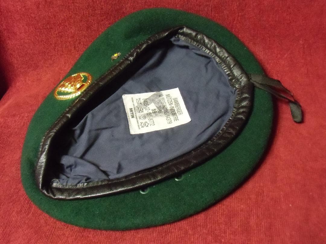 ＢＷドイツ軍/連邦軍＊歩兵/猟兵/Jägertruppeベレー帽＊５９（実物）