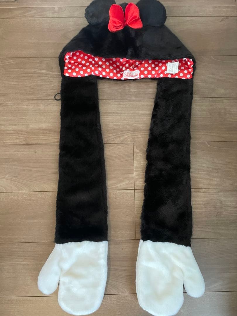 大人サイズ　ファンキャップ　ミニーマウスのマフラー