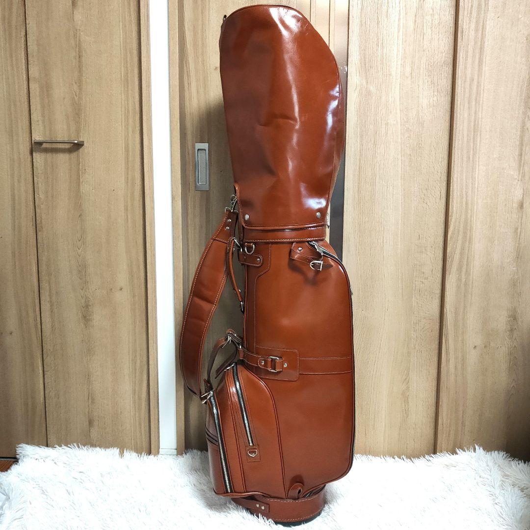 キャスコ(Kasco) 本革　キャディバッグ　ブラウン