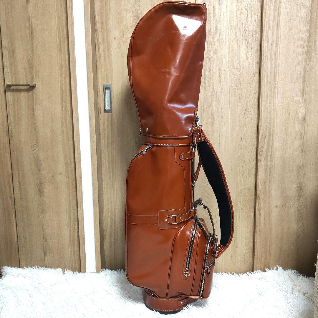 キャスコ(Kasco) 本革　キャディバッグ　ブラウン