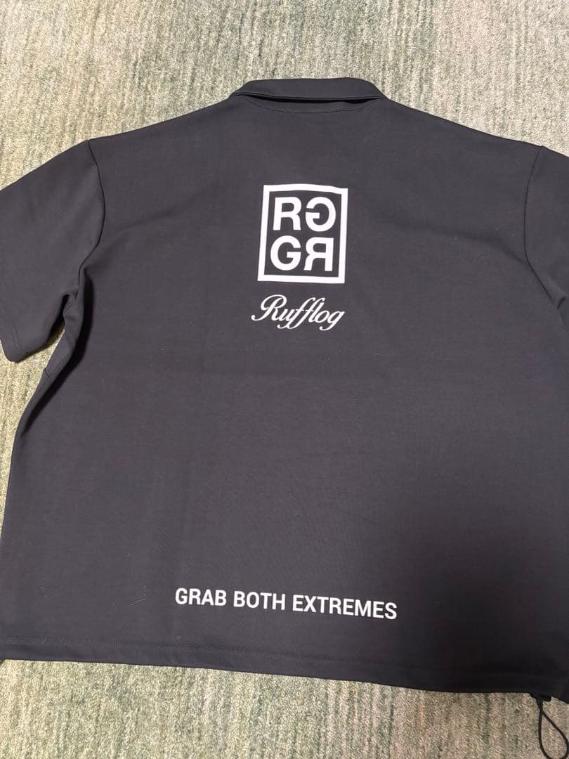 RUFFLOG ラフロッグ　ボックスロゴ オーバーシャツ L