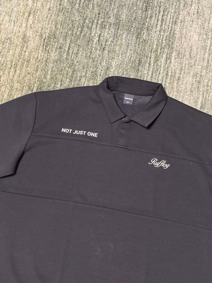 RUFFLOG ラフロッグ　ボックスロゴ オーバーシャツ L