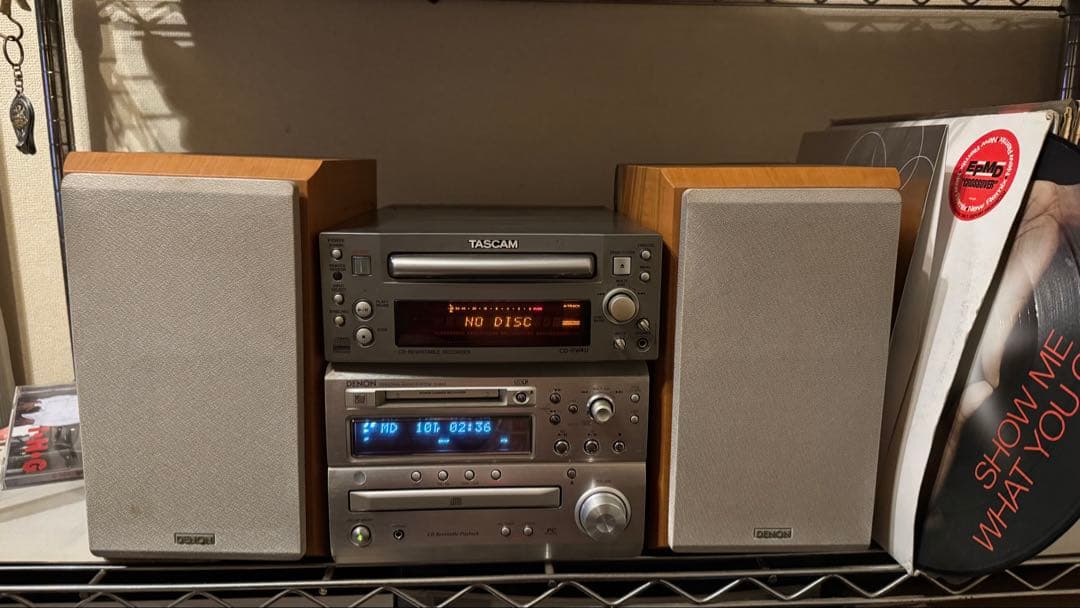 TASCAM & DENON レコーダー&CD/MDコンポセット 録音などに！