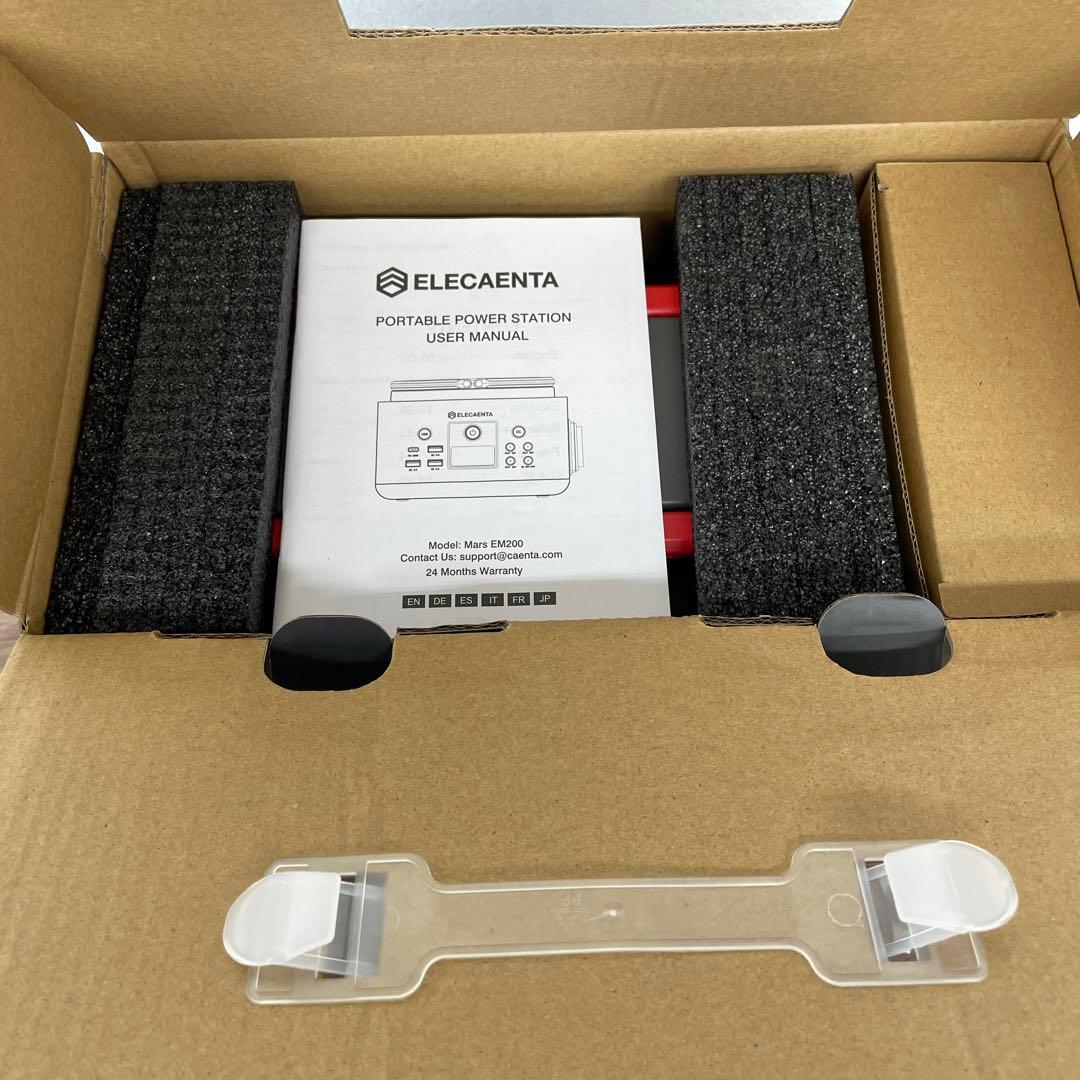 261021 ELECAENTA ポータブル電源 超小型 200Wh 6倍寿命