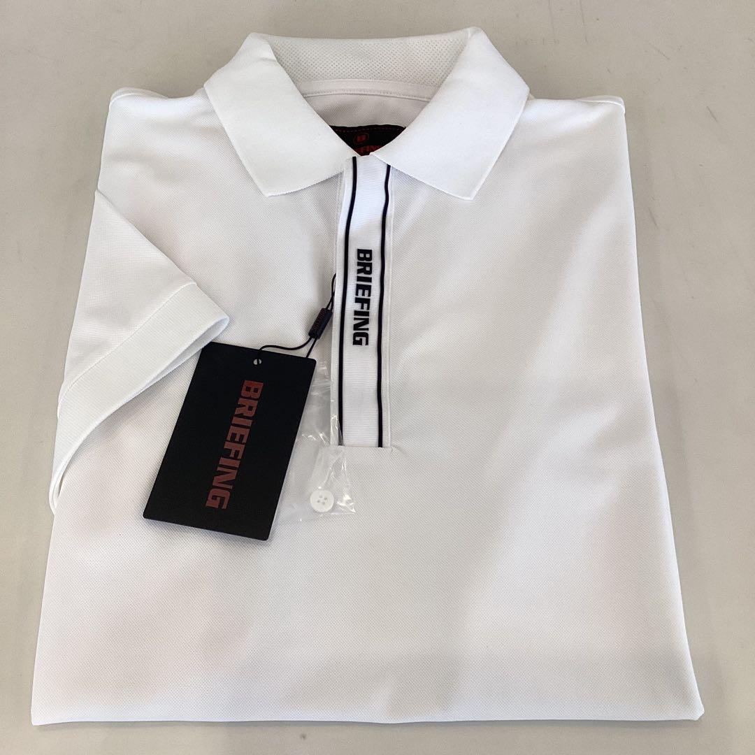 新品　BRIEFING MEN’S MINI LOGO POLO ホワイトL