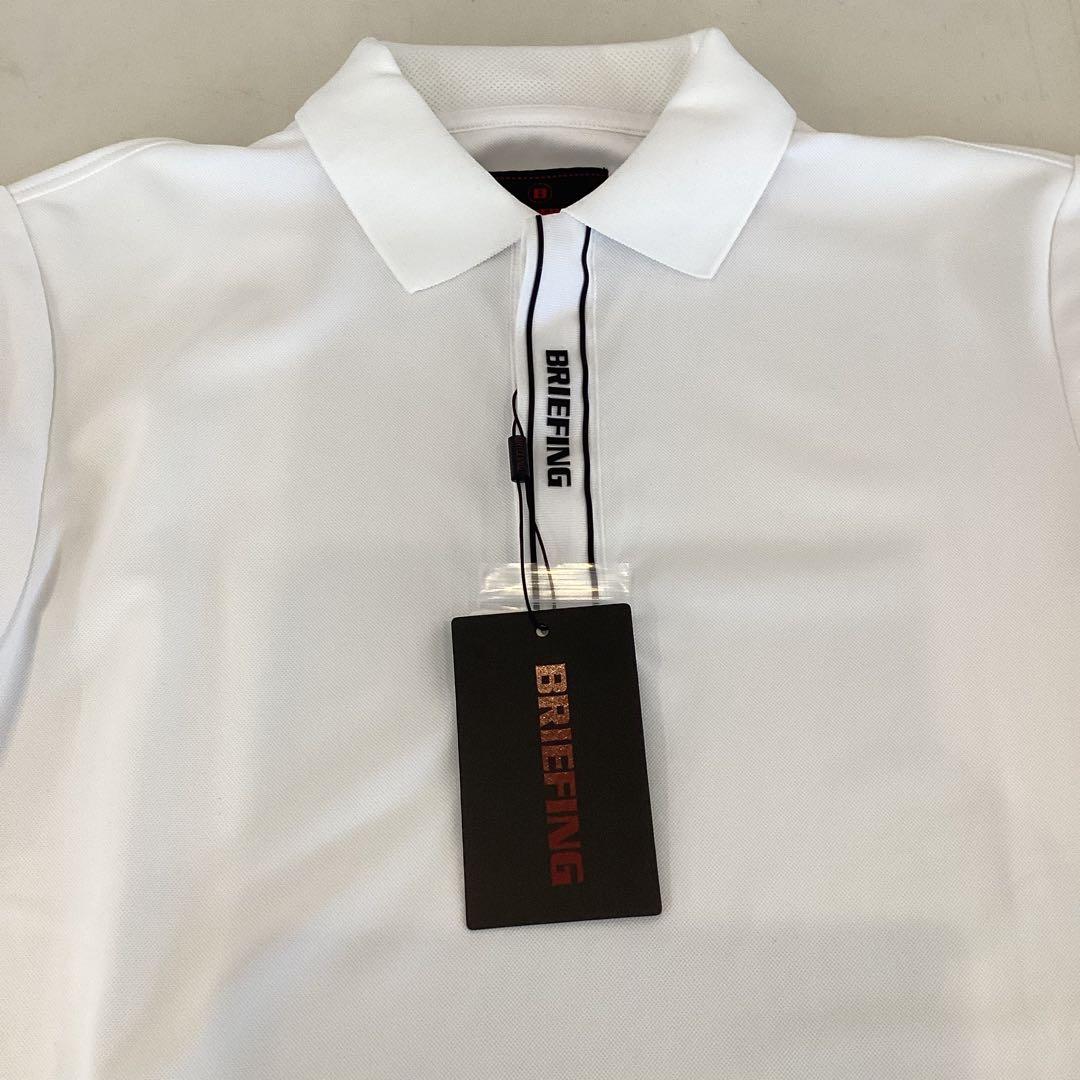 新品　BRIEFING MEN’S MINI LOGO POLO ホワイトL