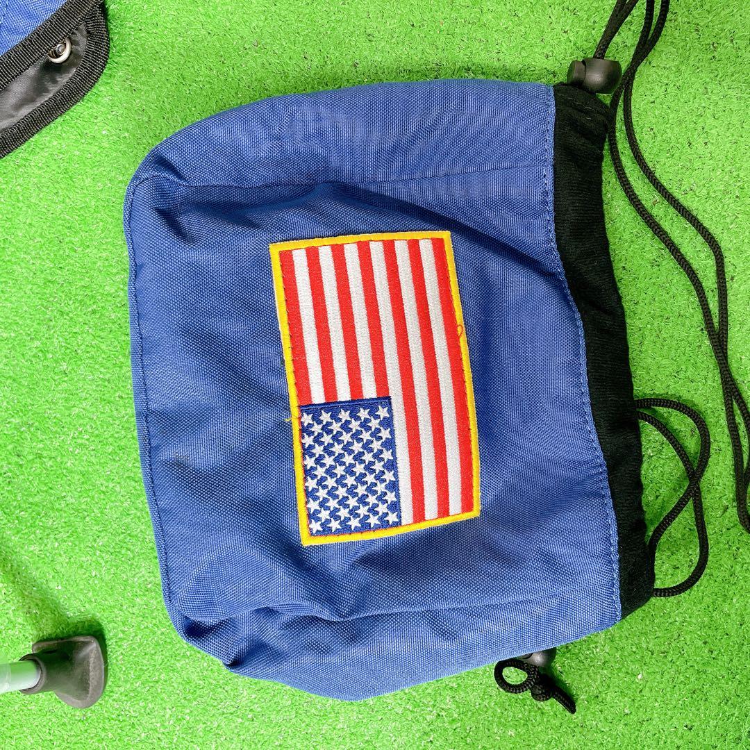 美品　アーミーベースコレクション　デニム　スタンドキャディバック　アイアンカバー