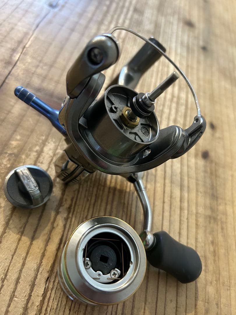 シマノ 05ツインパワー 1000S リールスタンド 予備スプール付 アジング