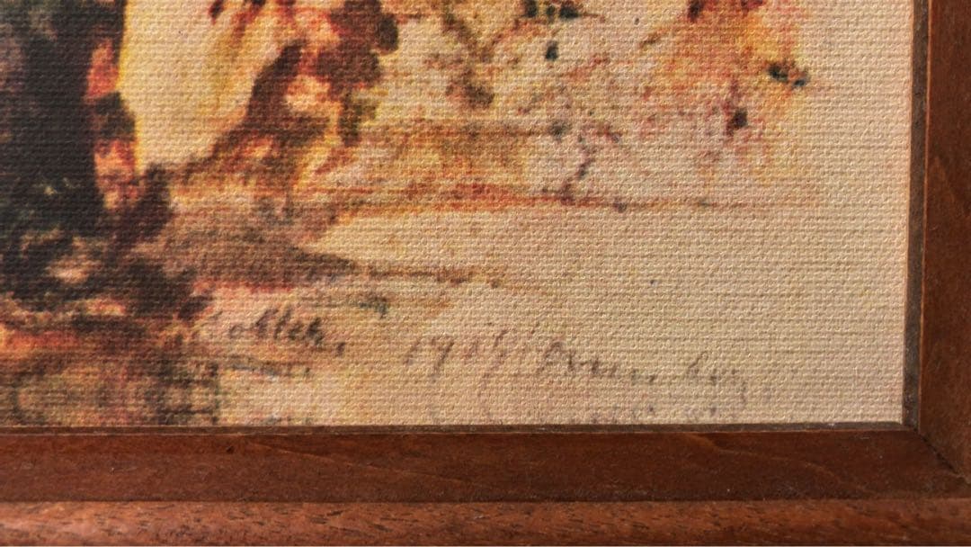 アドルフ・ヒトラーが描いた絵画額装