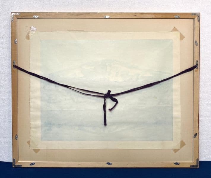 奥田元宗／限定 木版画「朝湖」山水画：解説付き