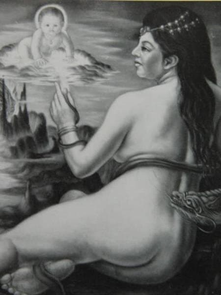 石野守一、【裸婦】、希少画集画、新品高級額・額装付、状態良好