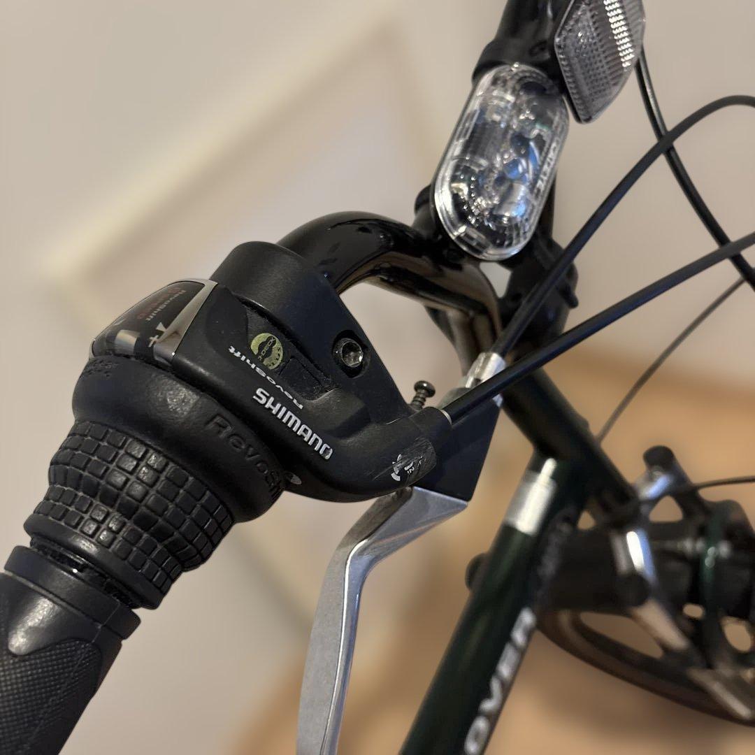 ランドローバー 自転車 ミニチャ チャリンコ ダークグリーン 泥除けLED