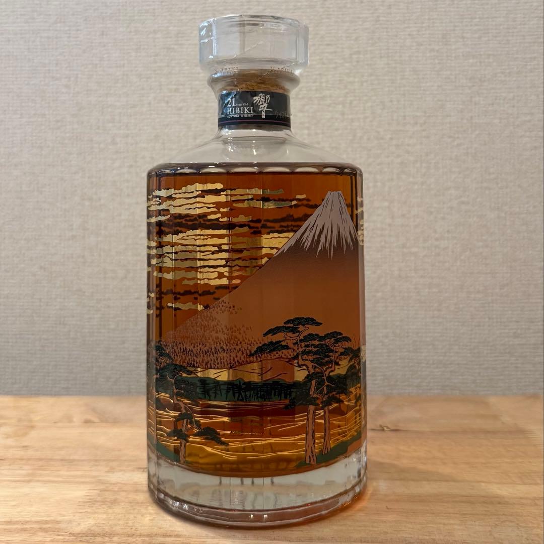 響21年限定意匠ボトル富士風雲図ウイスキーSUNTORYHIBIKIAGED21