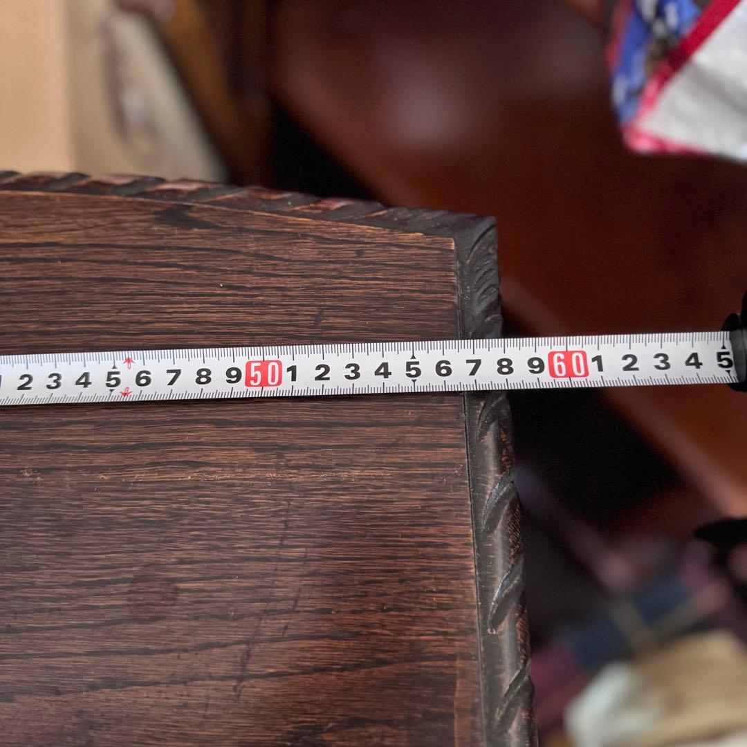 アンティーク　キュリオケース　キャビネット　コレクションケース　木製　ガラス　茶