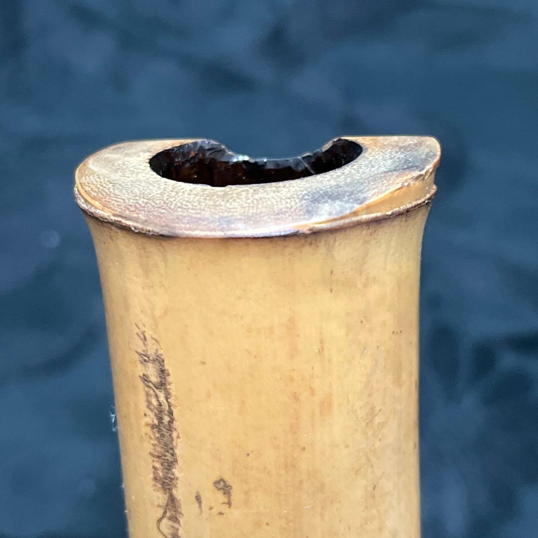 尺八 琴古流 在銘 2印 二尺管 中継ぎ籐巻き金？三線 【音出し確認済み】