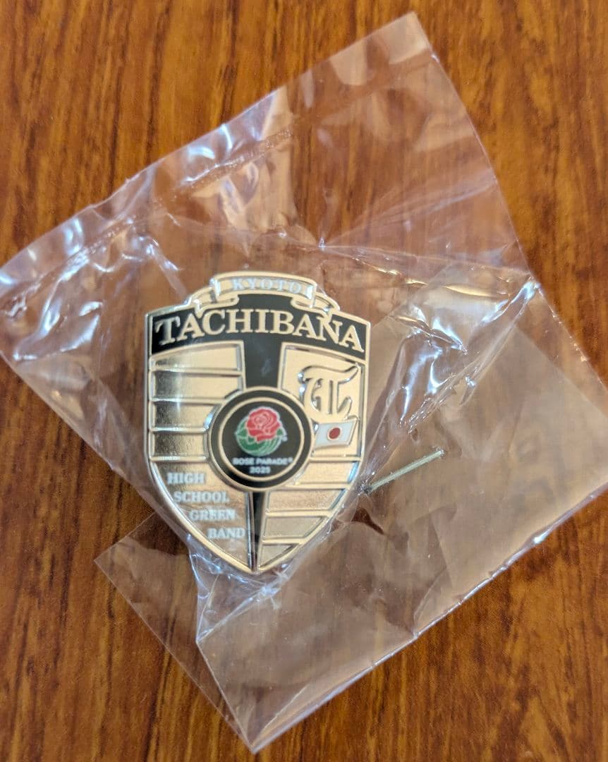 京都橘高等学校吹奏楽部 ローズパレードピンバッジ&定期演奏会グッズ
