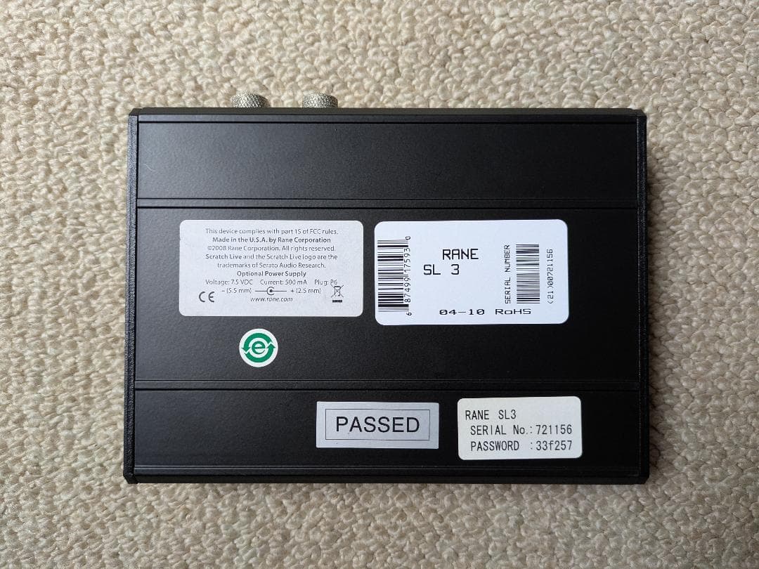 DJ機材 RANE SL3 SERATO SCRATCHLIVE