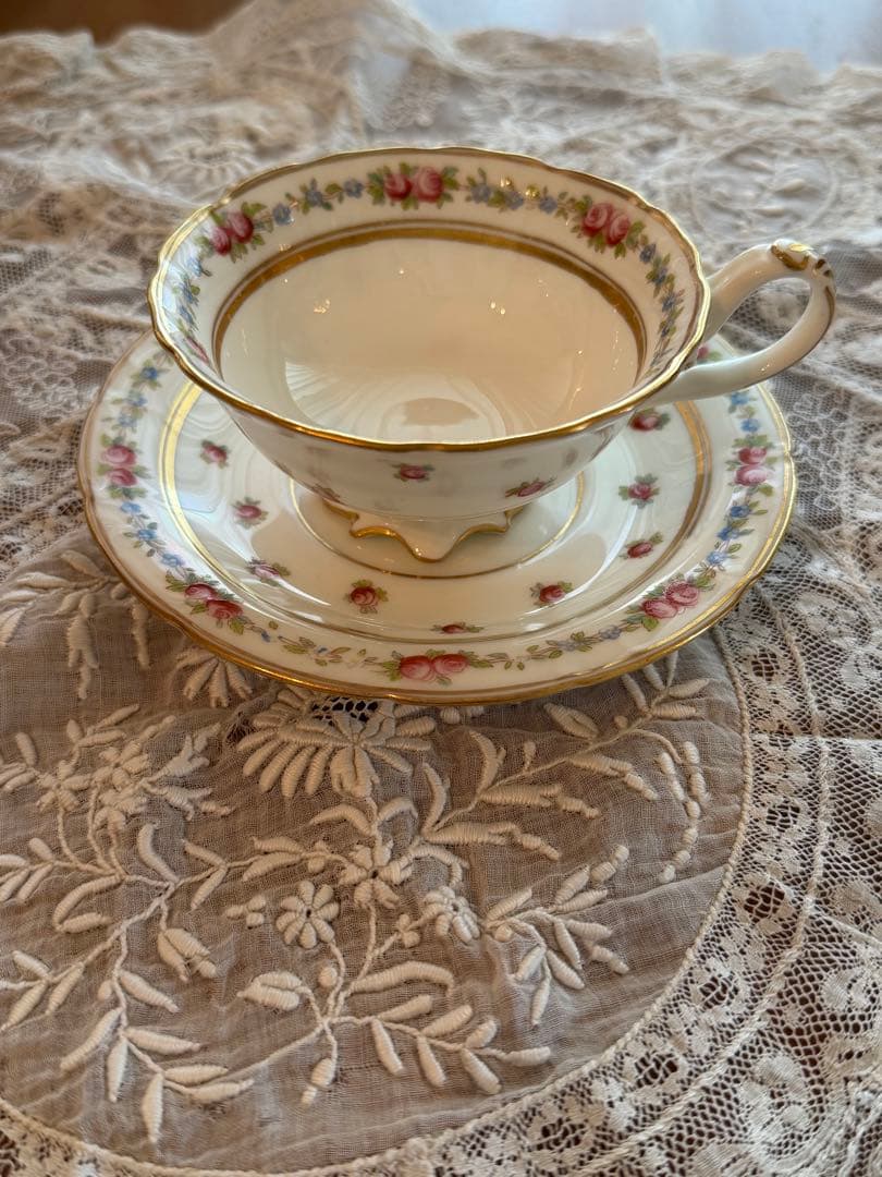 コウルドン 英国アンティーク カップ＆ソーサー NY高級商社別注品 金彩