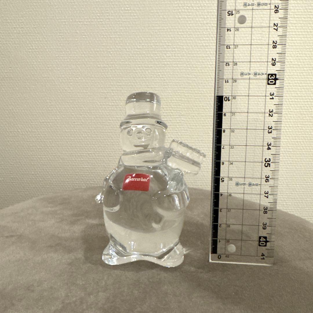 バカラ　雪だるま　モップ　置物