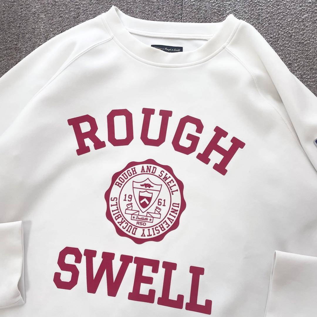 美品　ラフアンドスウェル　スウェット　プルオーバー　トレーナー　ホワイト　M