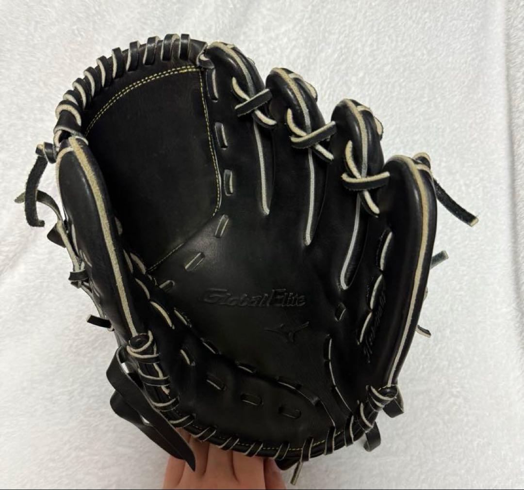 未使用 Mizuno Global Elite ブラックグローブ 大人 軟式用