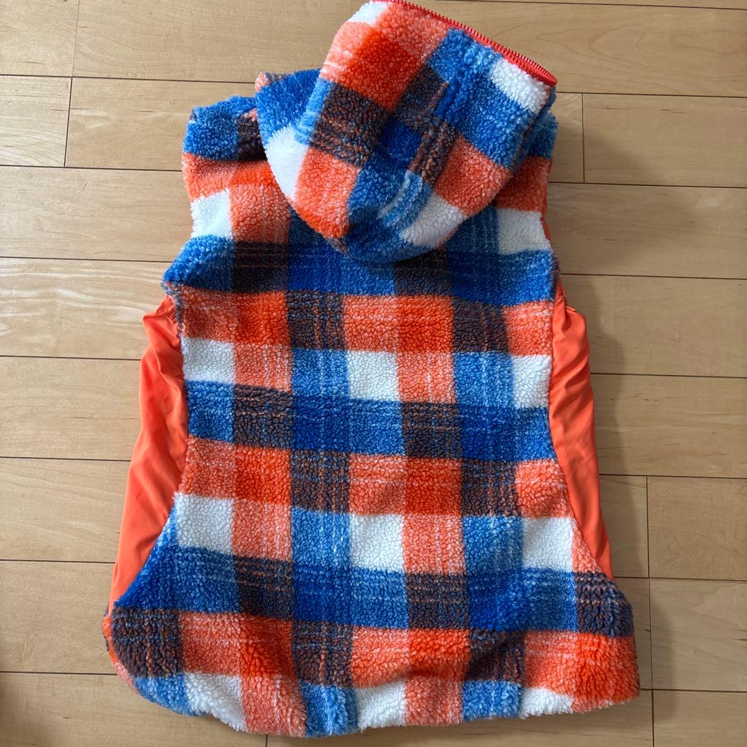 新品　ロサーセン　フリース フード付き　ベスト　スカート