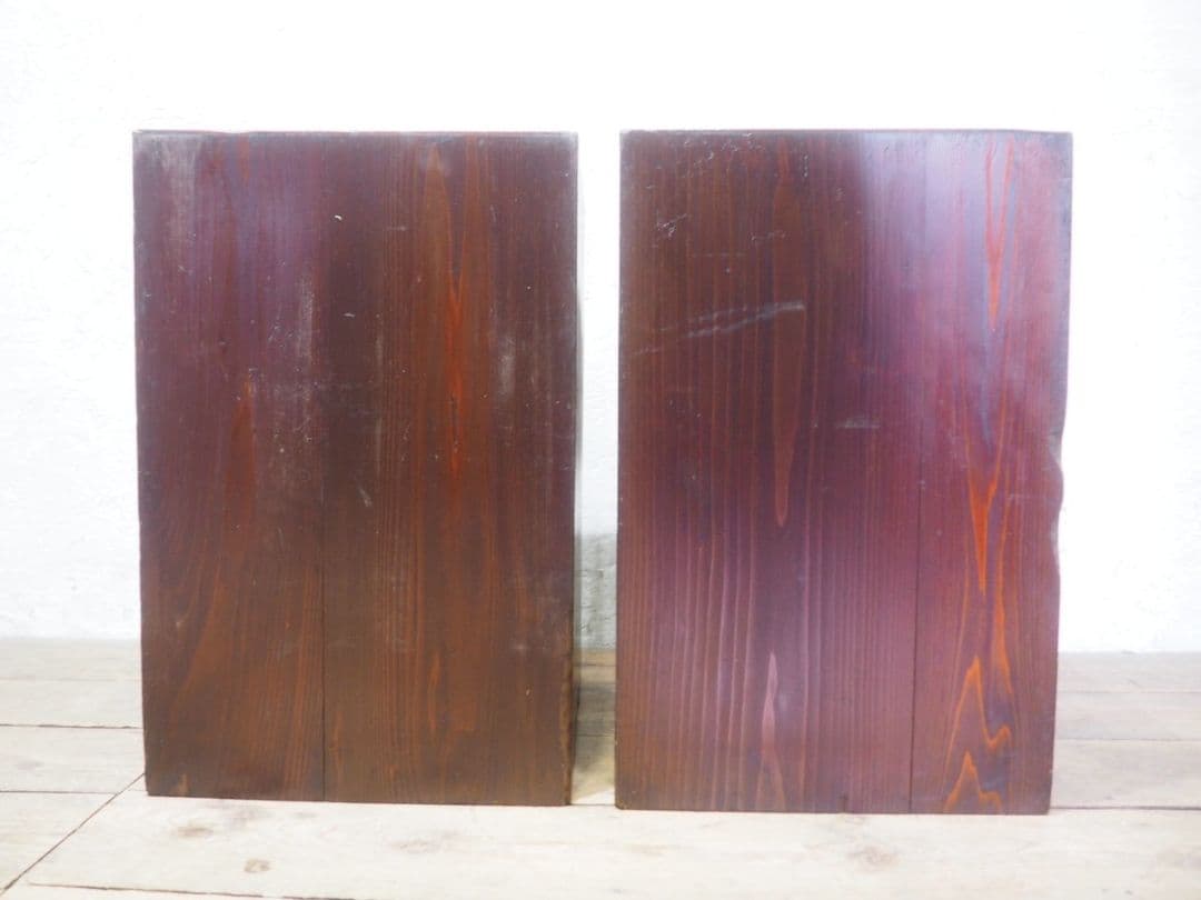 1216 2台セット　レトロな収納棚　飾り棚　本棚　ケース　古家具　アンティーク