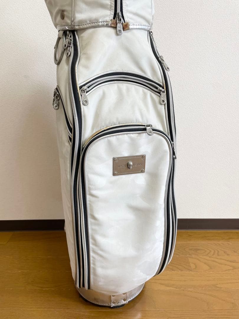 MARK&LONA ゴルフバッグ ホワイト　マークアンドロナ　マクロナ