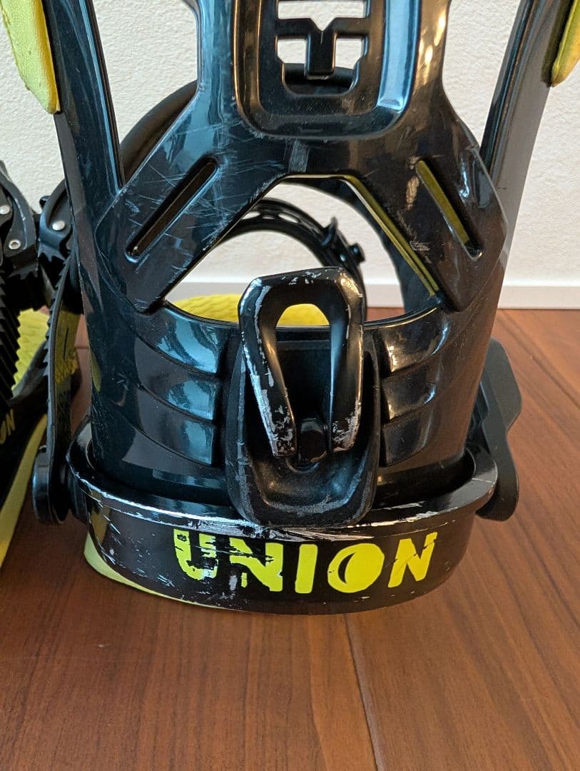 【キッズSサイズ】UNION スノーボードビンディング 黒/黄