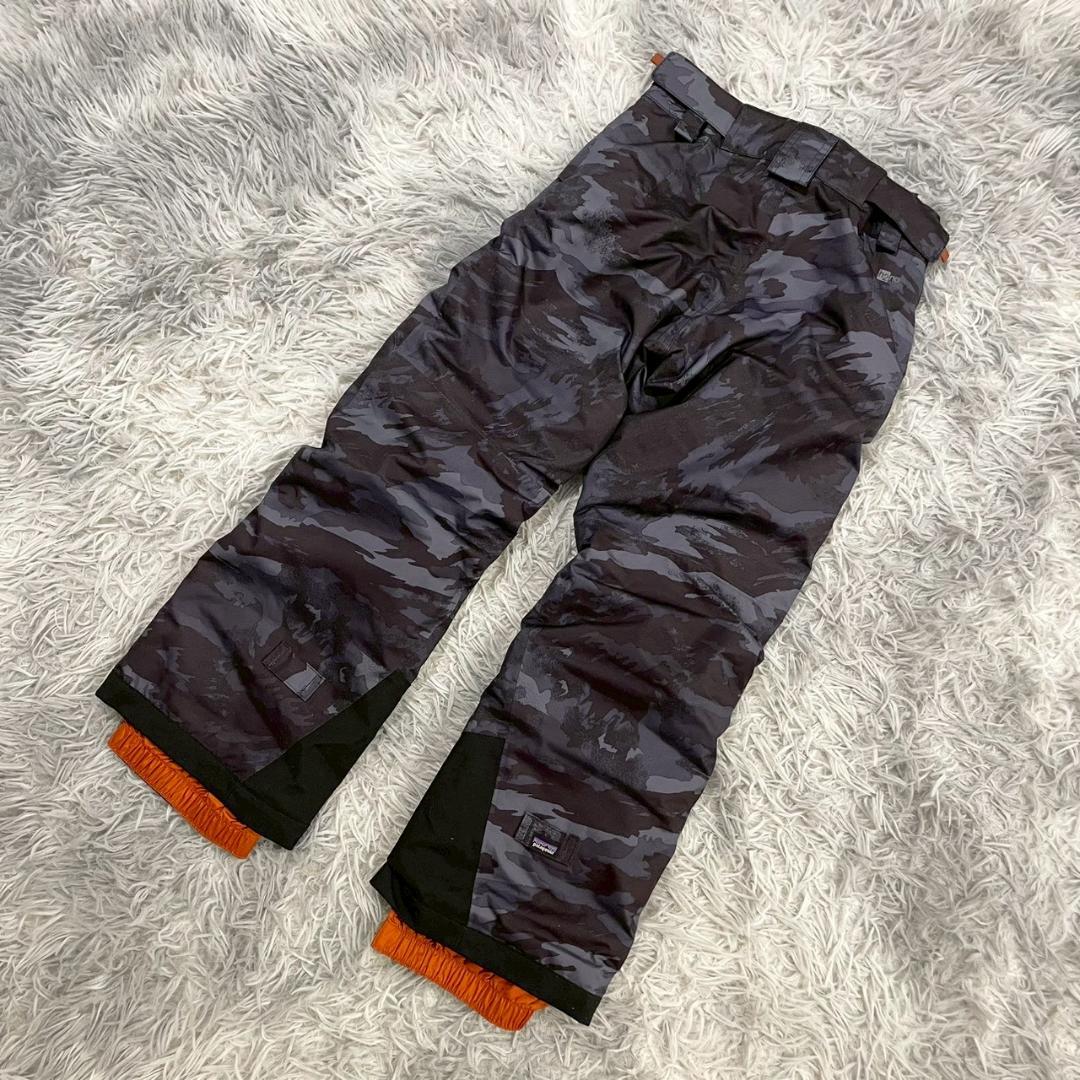 『patagonia』キッズスノーショットパンツ　スキーウェア　迷彩　130相当