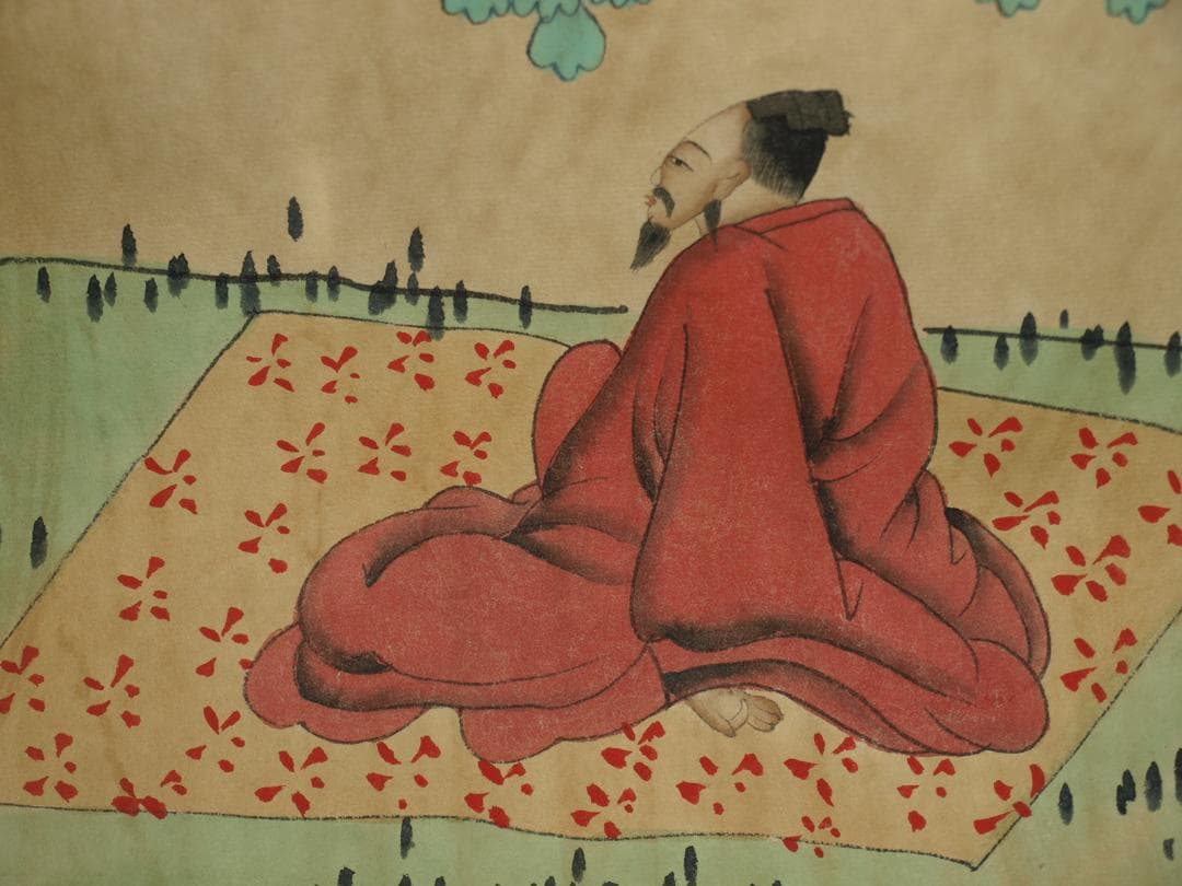 中国清時代の人物図　肉筆絵　激安骨董品 古美術 BD092A2-3