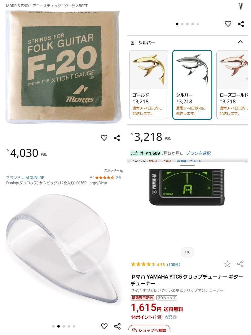 カッタウェイアコースティックギターセット
