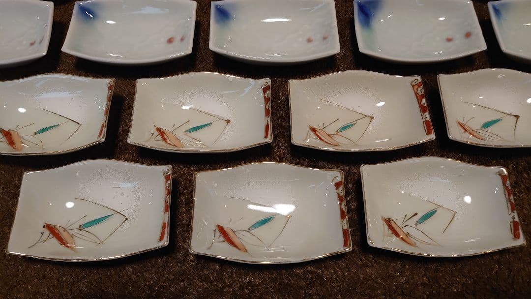 古伊万里　伊万里　豆皿　角皿　３種２７客