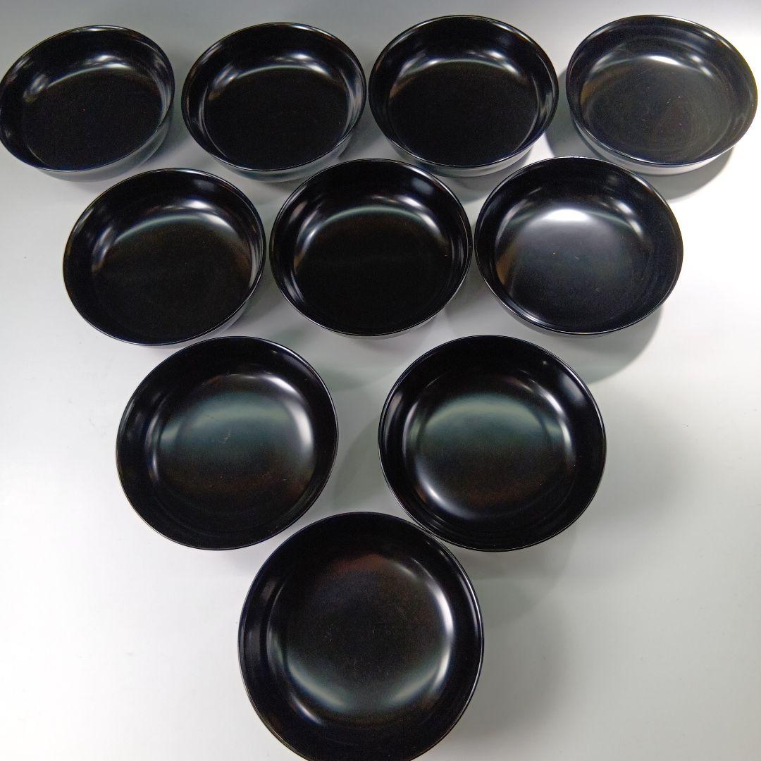 最終値下げ時代物　輪島塗沈金蒔絵　菓子碗　雑煮碗　　10客