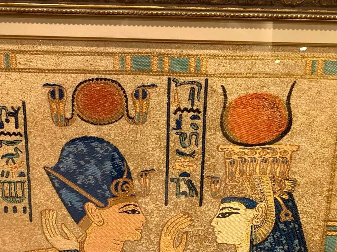 龍村平蔵作　干支の錦　エジプト壁画文錦　2025年干支巳(へび)