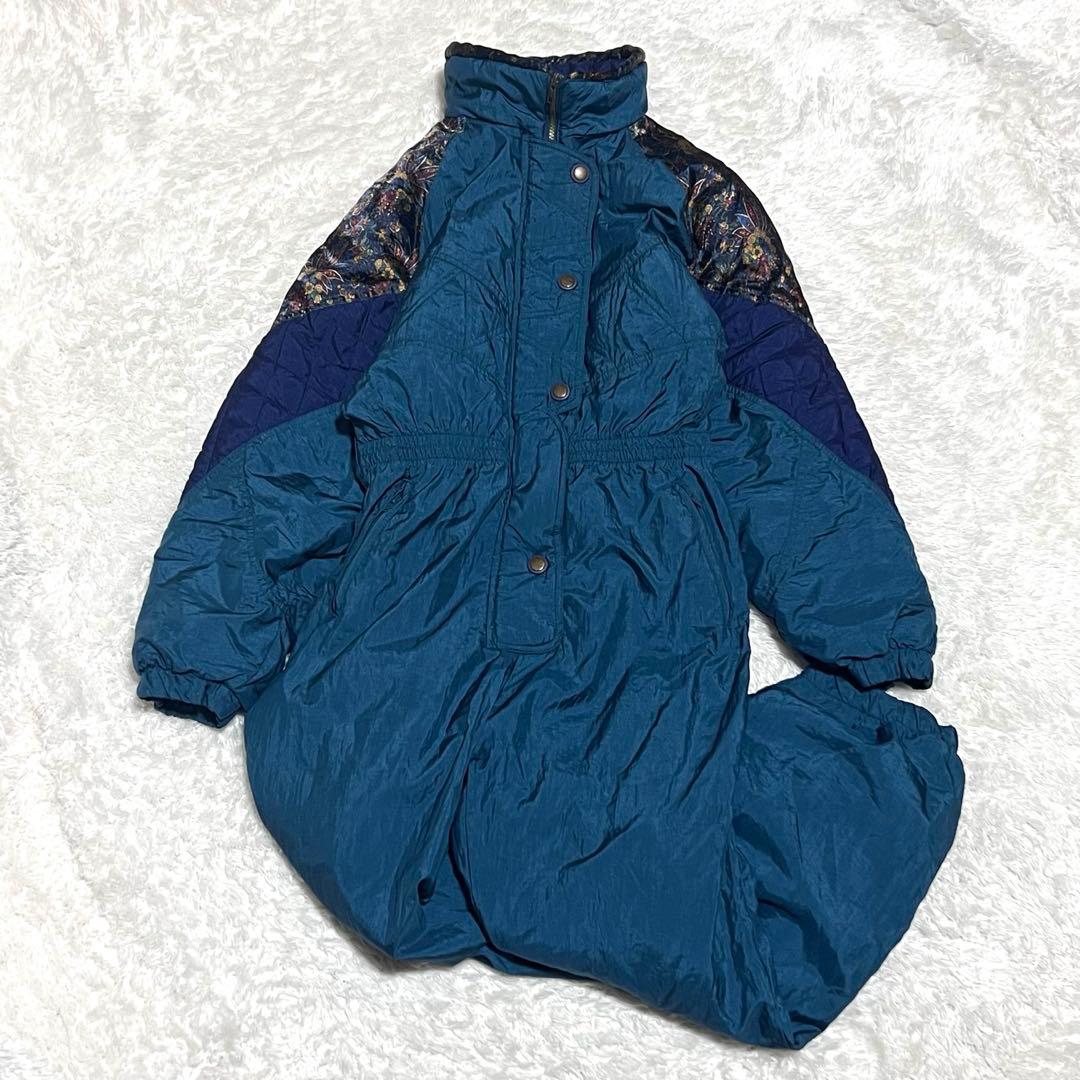 80s 90s スキーウェア　オールイン　スノーウェア　ヴィンテージ つなぎ