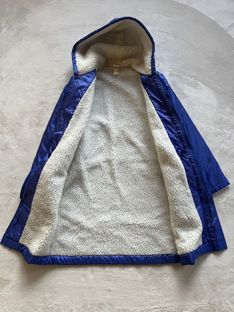 NIKE ナイキ L ベンチコート 青ブルー 裏ボア y2k old 90s