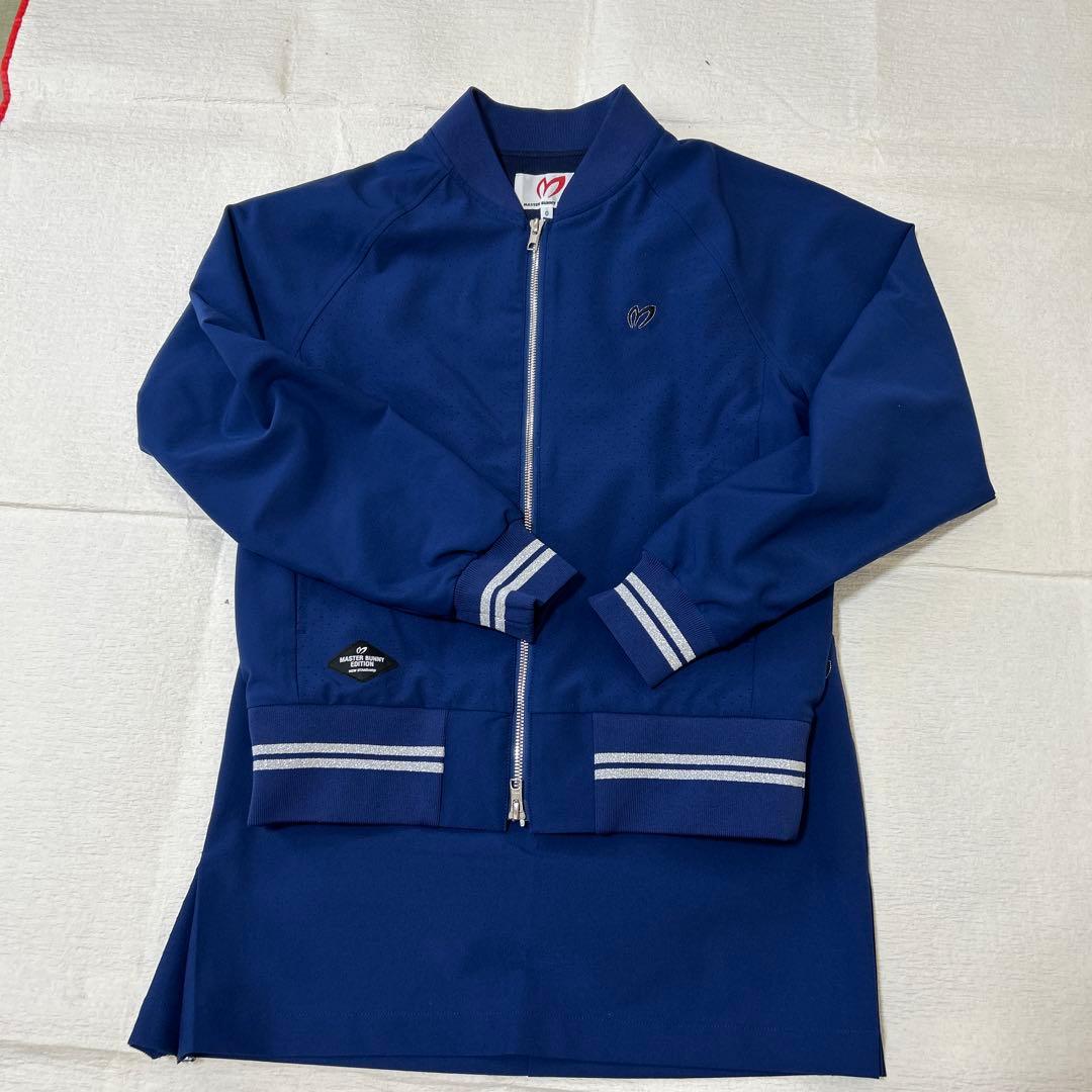 ネイビー ジップアップジャケット スカート セット