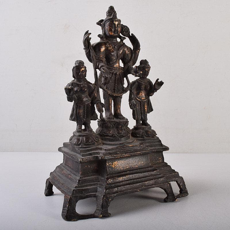 仏教美術　古銅　チベット仏　仏像　置物　V　R8656