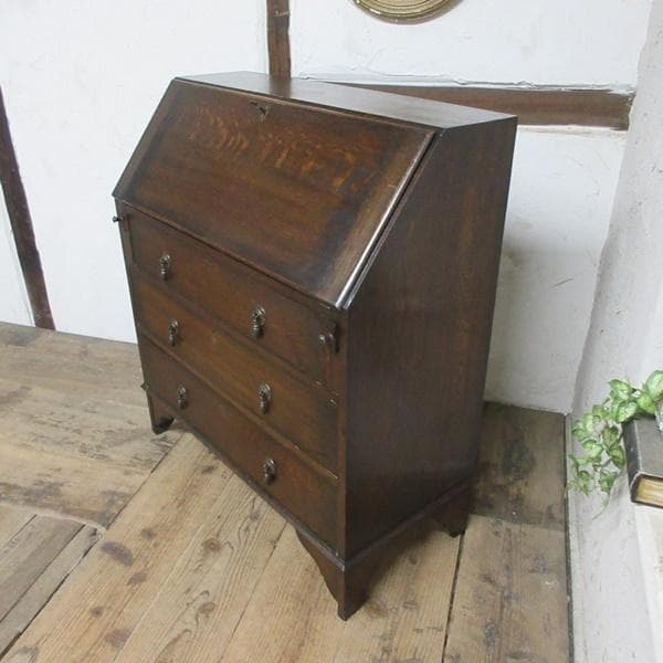 イギリス アンティーク 家具 ライティングビューロー デスク 机 6023e