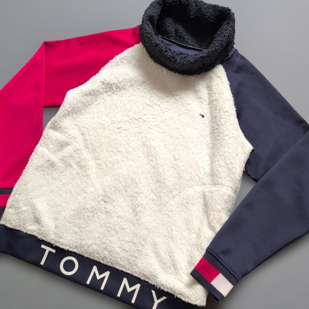 【美品】トミーヒルフィガーゴルフ　タートルネックセーター　フリース　M